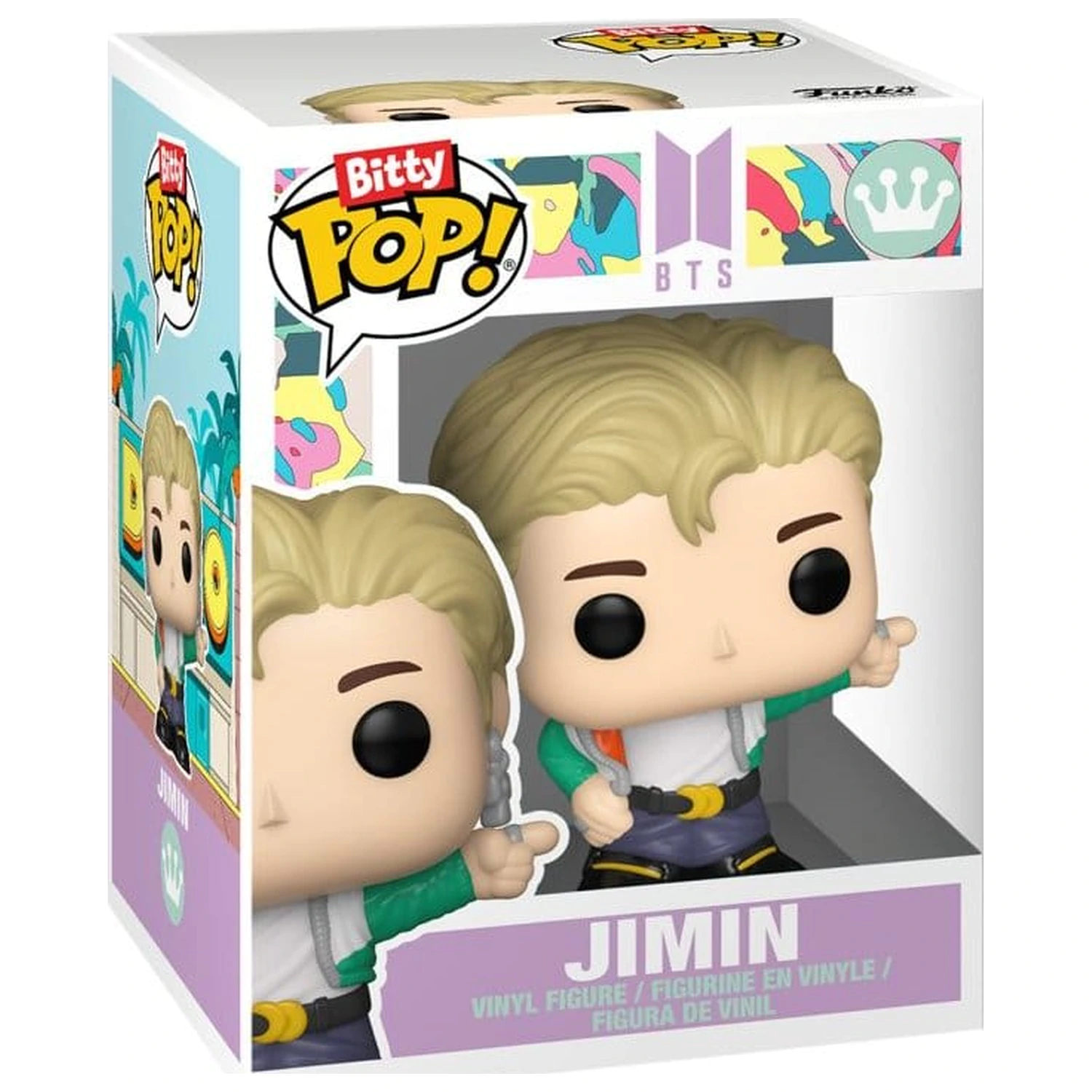 BTS Bitty Funko POP! Stages Vinilna figura Jimin (Dynamite) 2,5 cm fotografija proizvoda