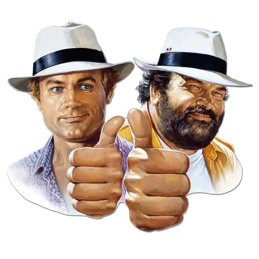 Bud Spencer & Terence Hill 3D metalna ploča Hill + Spencer 45 x 45 cm fotografija proizvoda