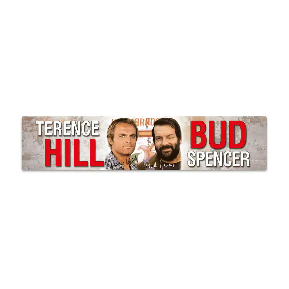 Bud Spencer & Terence Hill metalna ploča sa magnetom Autogramm 16 x 3,5 cm fotografija proizvoda