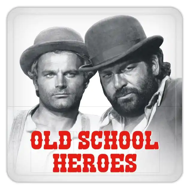 Bud Spencer & Terence Hill limene podmetače Old School Heroes 10 x 10 cm fotografija proizvoda