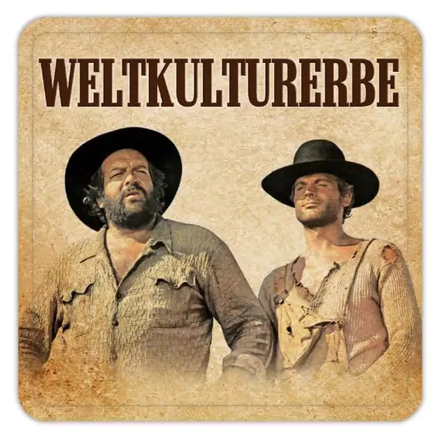 Bud Spencer & Terence Hill limene podmetače Weltkulturerbe 10 x 10 cm fotografija proizvoda