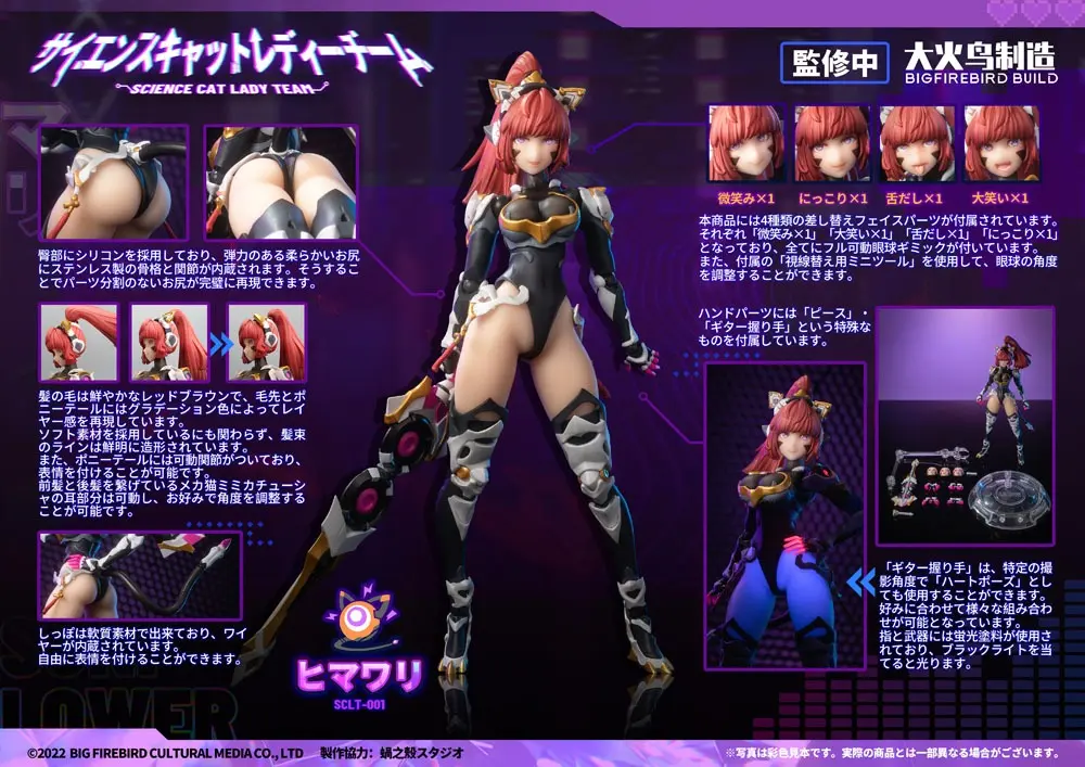 Bungaku Shoujo PVC kip 1/6 Science Cat Lady Team 001 33 cm fotografija proizvoda