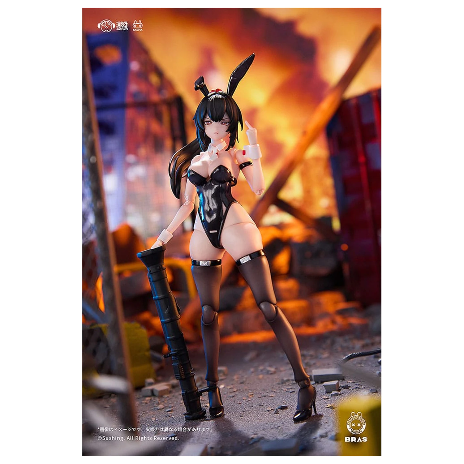 Bunny Rapid Action Squad figura Attacker Runa 1/12, 16 cm fotografija proizvoda