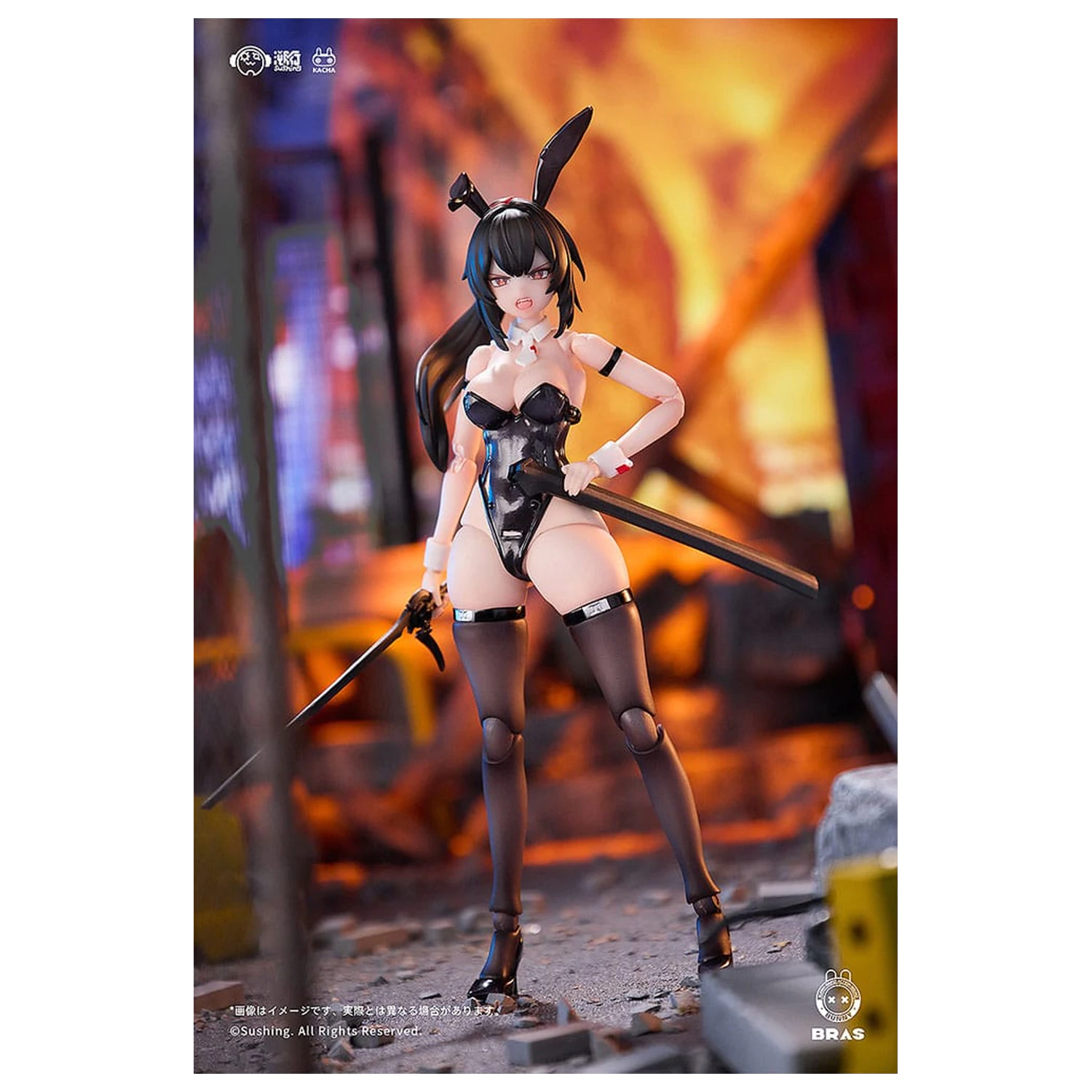 Bunny Rapid Action Squad figura Attacker Runa 1/12, 16 cm fotografija proizvoda