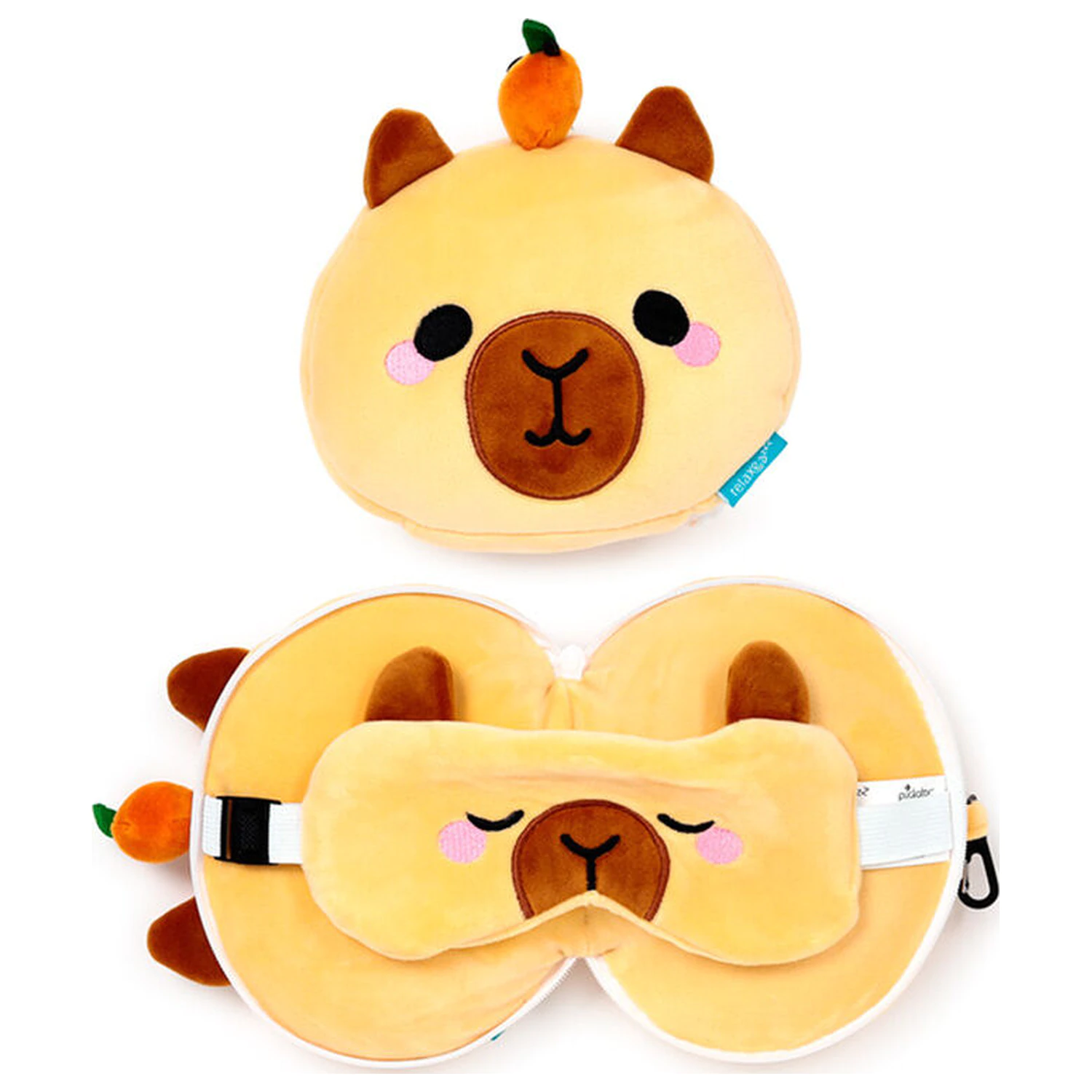 Capibara Duke Relaxeazzz putni jastuk i maska za oči fotografija proizvoda