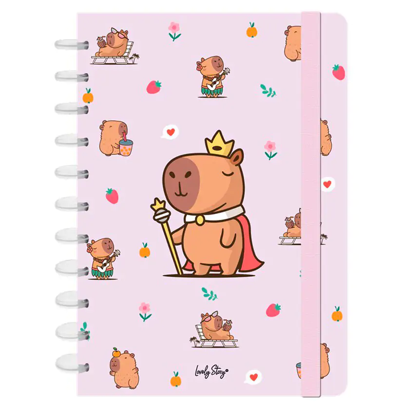 Capibara Majesty A4 bilježnica fotografija proizvoda