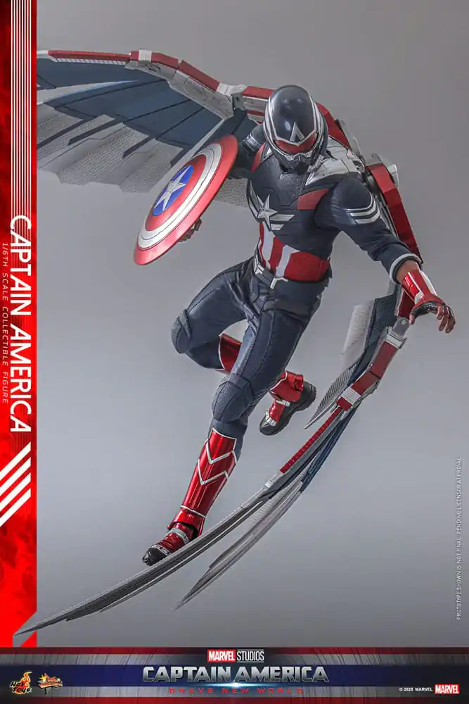 Captain America: Brave New World Movie Masterpiece akcijska figura 1/6 Captain America 30 cm fotografija proizvoda