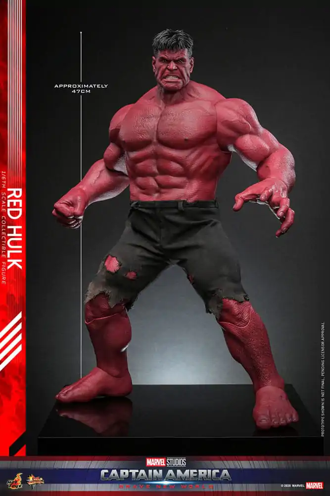 Captain America: Brave New World Movie Masterpiece akcijska figura 1/6 Red Hulk 47 cm fotografija proizvoda