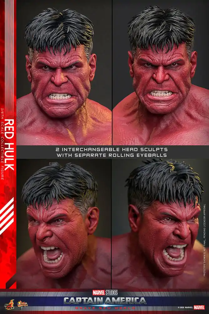 Captain America: Brave New World Movie Masterpiece akcijska figura 1/6 Red Hulk 47 cm fotografija proizvoda