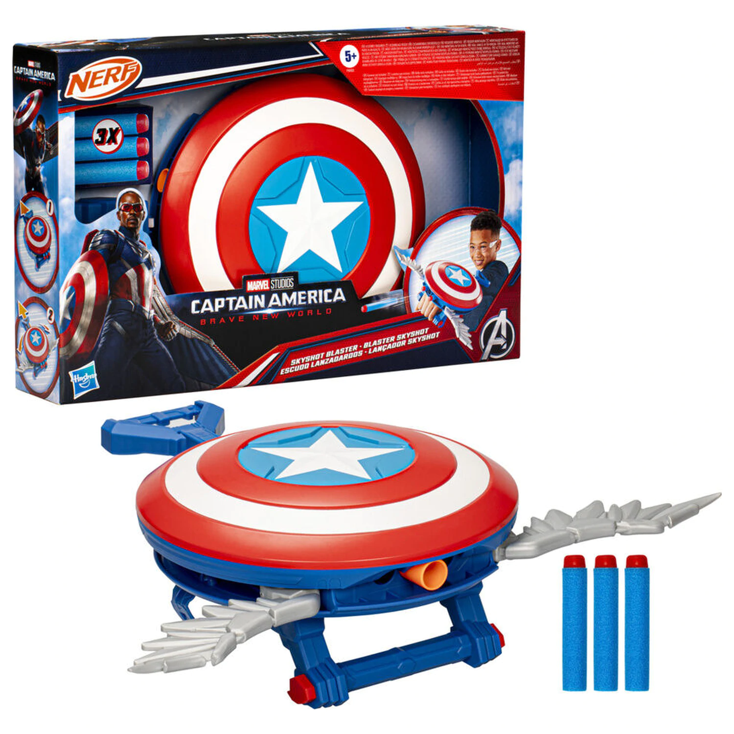 Marvel Captain America Brave New World Skyshot blaster fotografija proizvoda