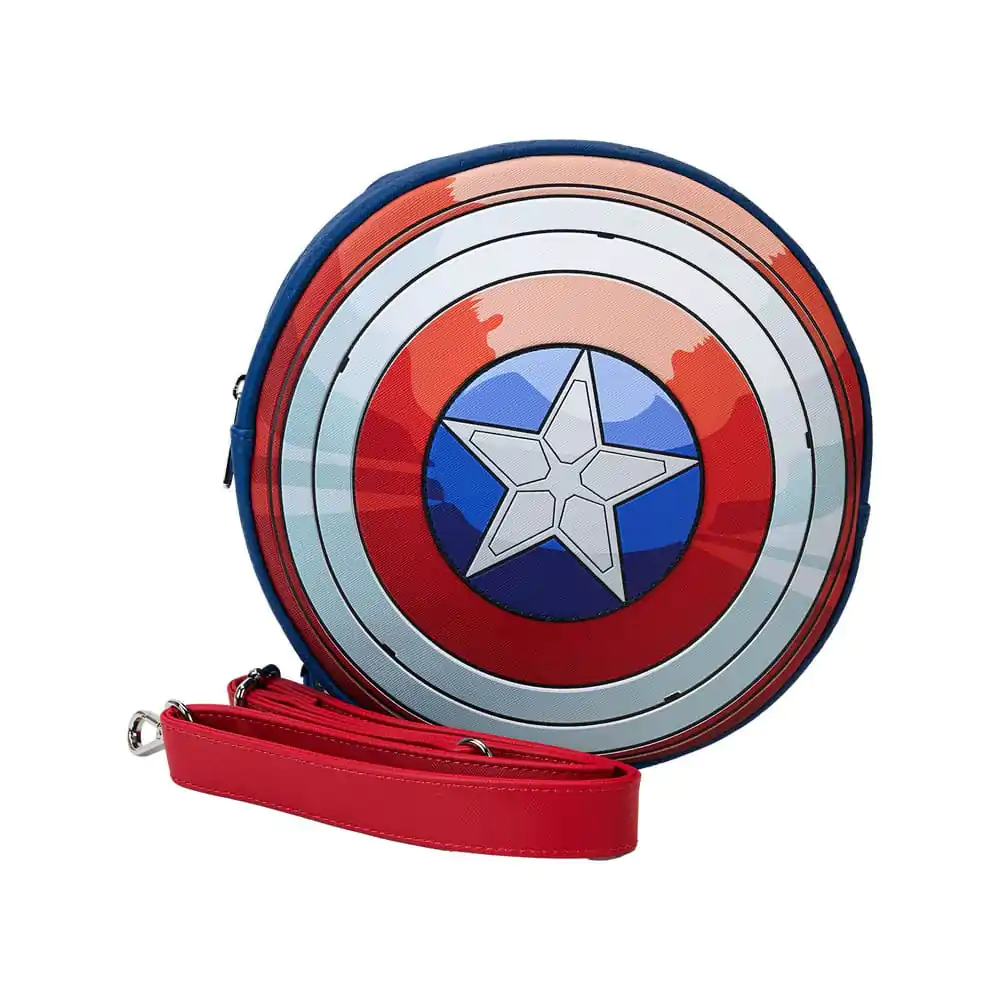 Captain America by Loungefly Crossbody Hrabri Novi Svijet Krila torba za nošenje preko tijela fotografija proizvoda