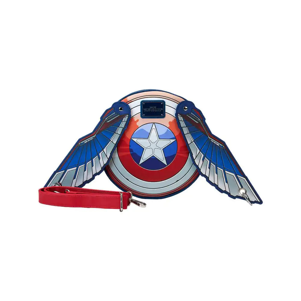 Captain America by Loungefly Crossbody Hrabri Novi Svijet Krila torba za nošenje preko tijela fotografija proizvoda