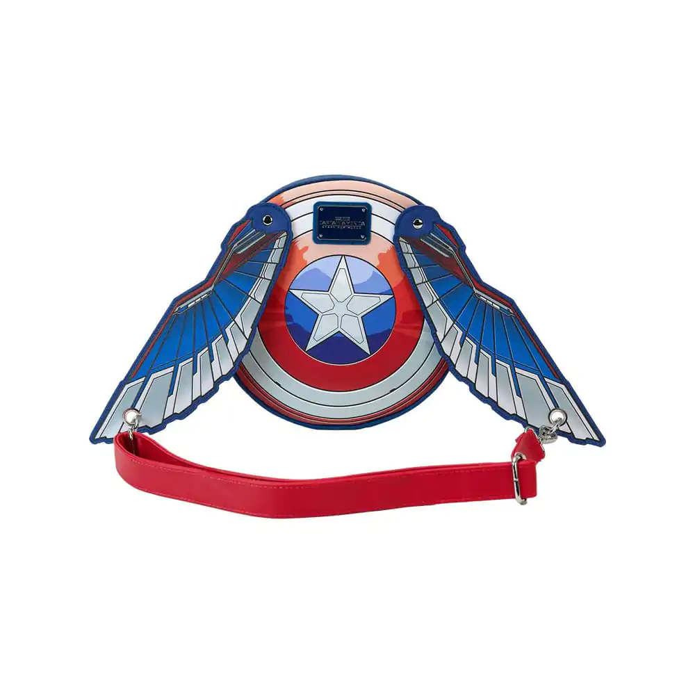 Captain America by Loungefly Crossbody Hrabri Novi Svijet Krila torba za nošenje preko tijela fotografija proizvoda