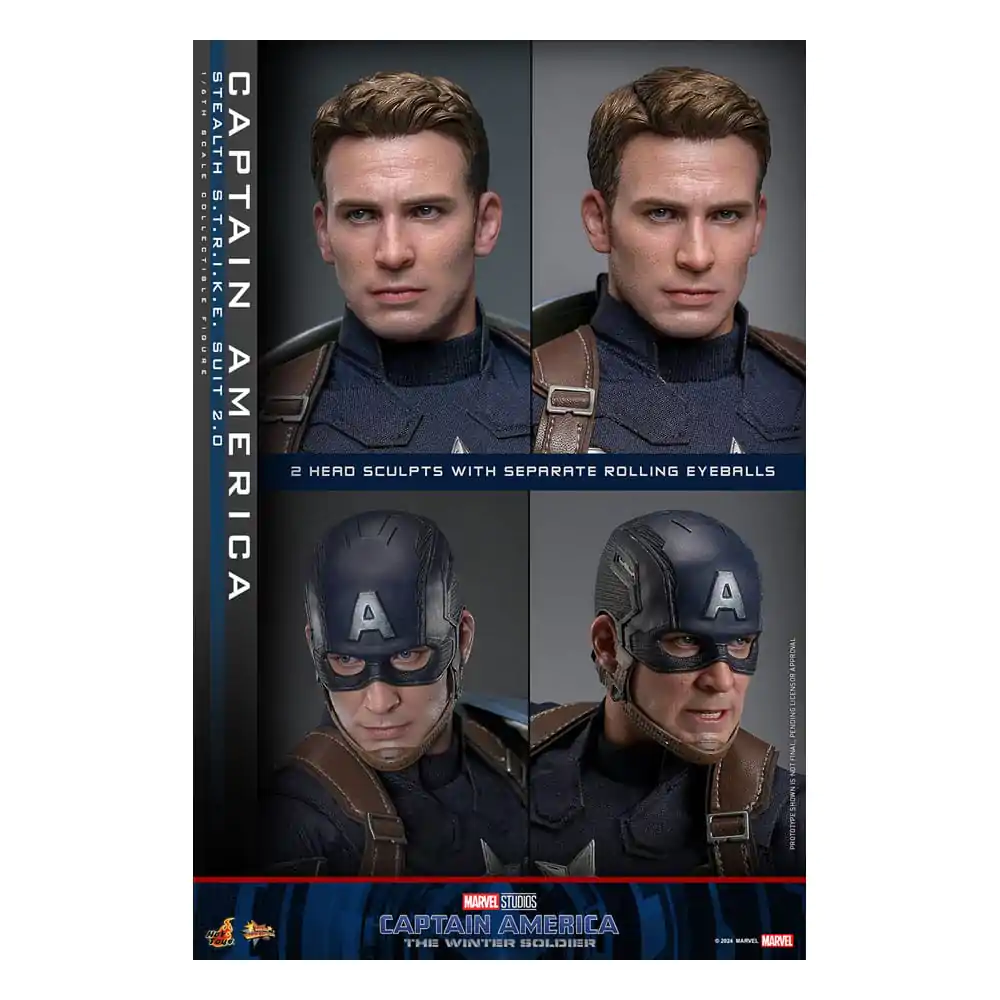 Captain America: The Winter Soldier Movie Masterpiece Akcijska figura 1/6 Captain America (Stealth S.T.R.I.K.E. Suit) 2.0 31 cm fotografija proizvoda