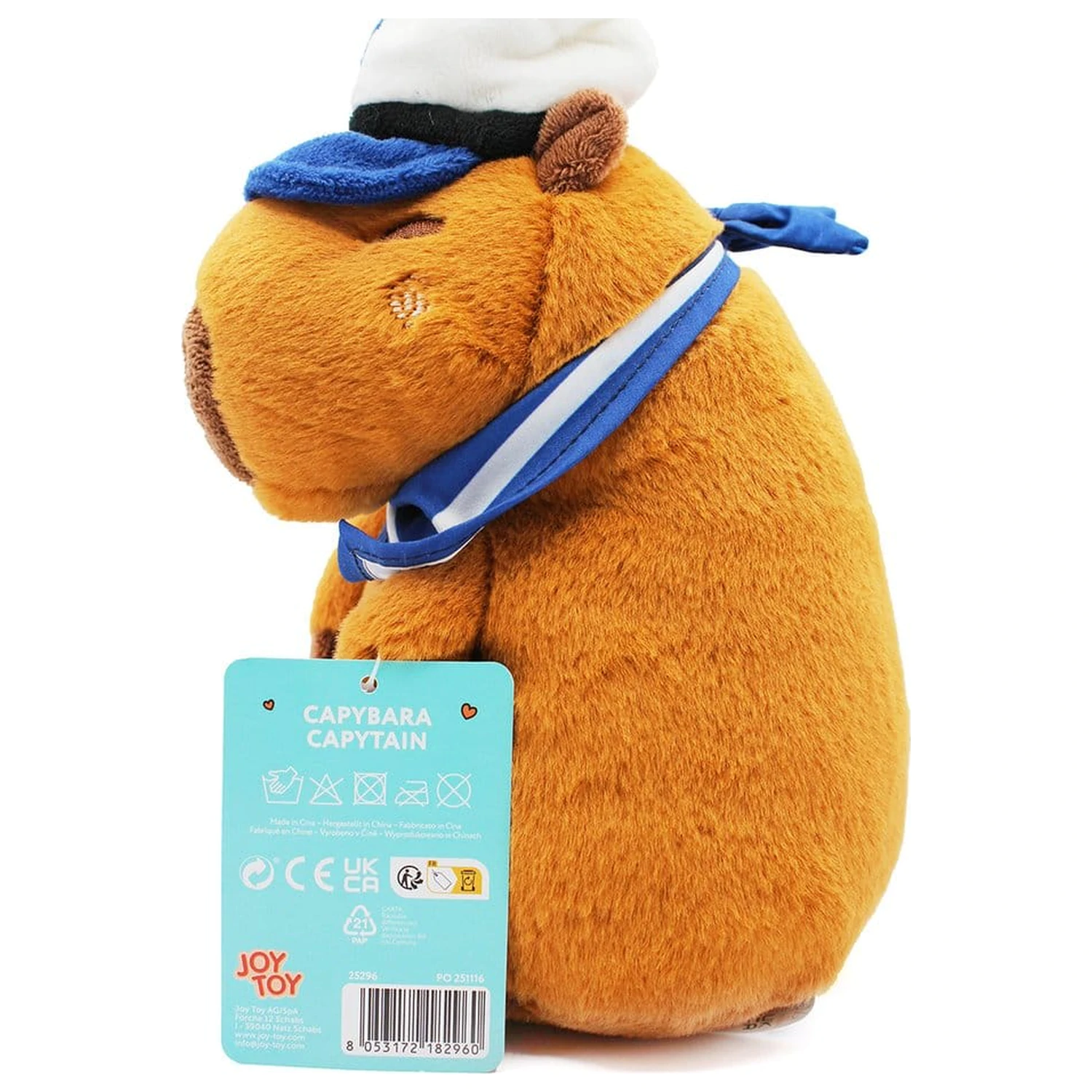 Capybara plišana figura Capy Captain 23 cm fotografija proizvoda