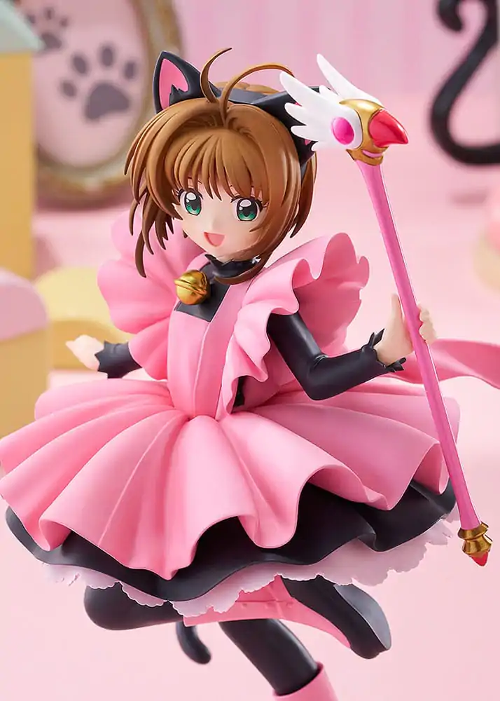 Cardcaptor Sakura Pop Up Parade PVC statua Sakura Kinomoto: Black Cat Costume Ver. L Veličina 22 cm fotografija proizvoda