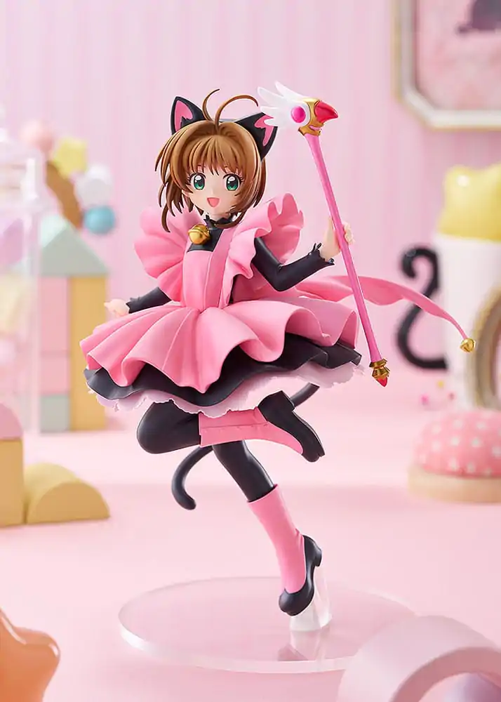 Cardcaptor Sakura Pop Up Parade PVC statua Sakura Kinomoto: Black Cat Costume Ver. L Veličina 22 cm fotografija proizvoda