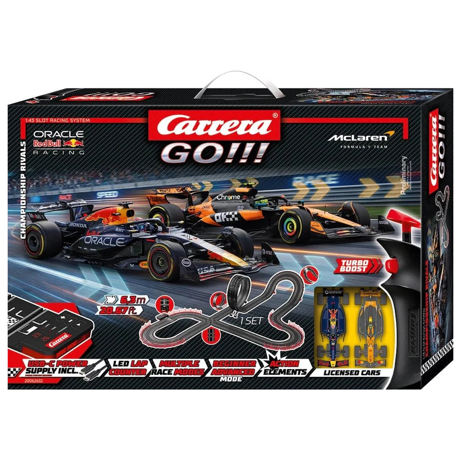 Carrera GO!!! Staza za autiće na utore Set Championship Rivals fotografija proizvoda