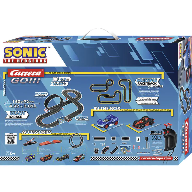 Carrera GO!!! Sonic the Hedgehog Sonic + Shadow Racing staza fotografija proizvoda