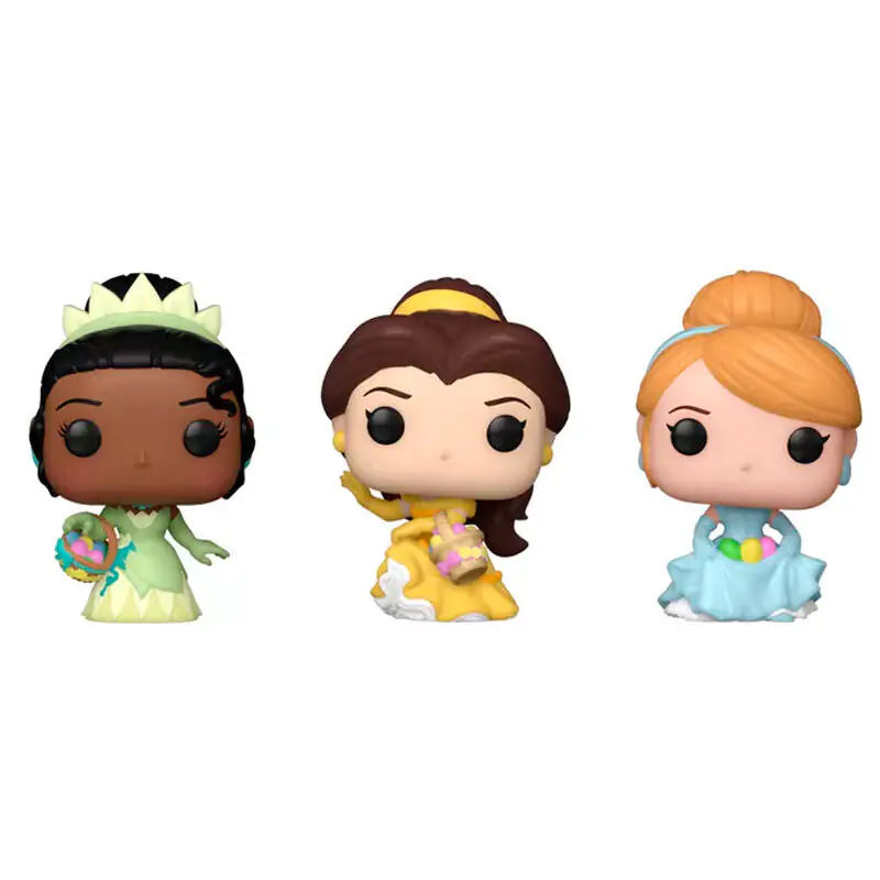 Carrot Pocket POP blister 3 figure Disney Princess Cinderella Tiana Bella fotografija proizvoda