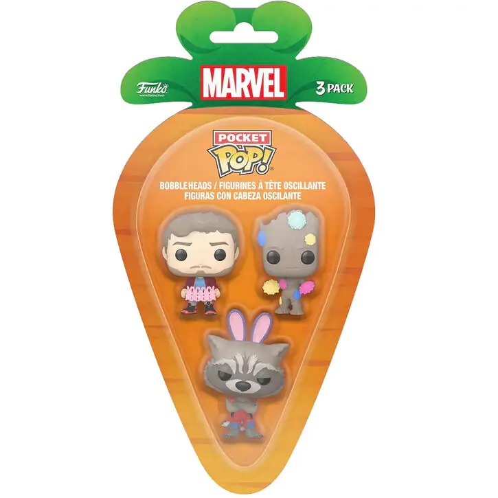 Carrot Pocket POP blister 3 figure Marvel Guardians of the Galaxy fotografija proizvoda