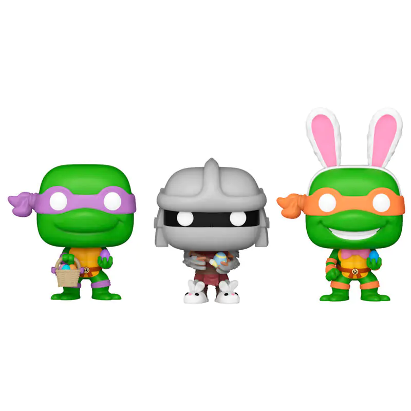 Carrot Pocket POP blister 3 figure Ninja Turtles Donatello Shredder Michelangelo fotografija proizvoda