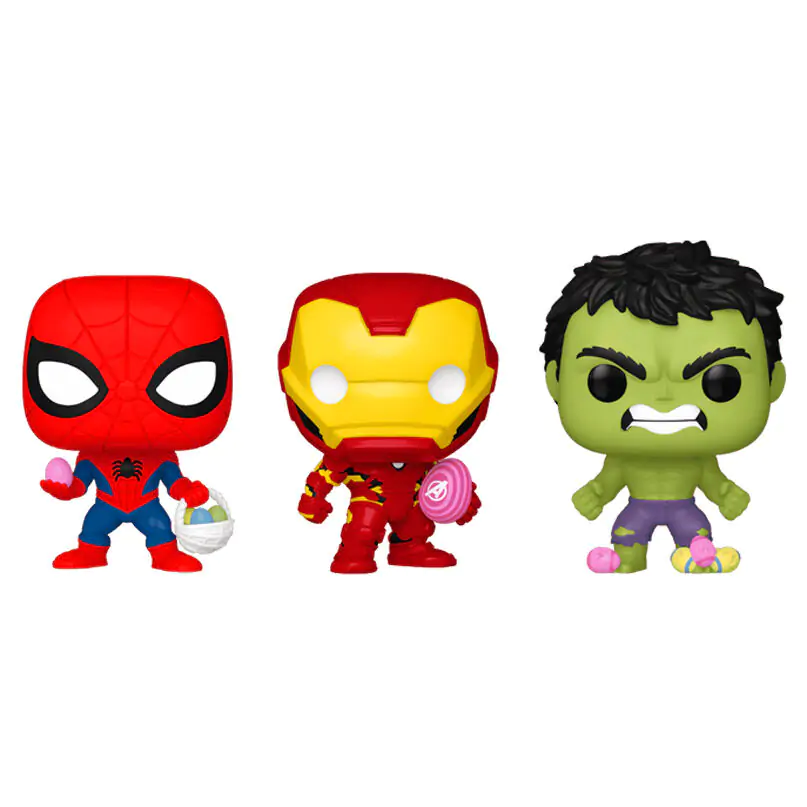 Carrot Pocket POP blister 3 figure Marvel Spiderman Hulk Iron Man fotografija proizvoda