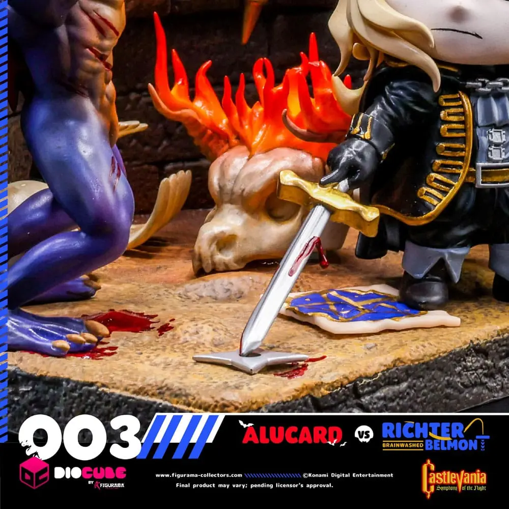 Castlevania DioCube PVC diorama Alucard Vs Richter Belmont 15 cm fotografija proizvoda