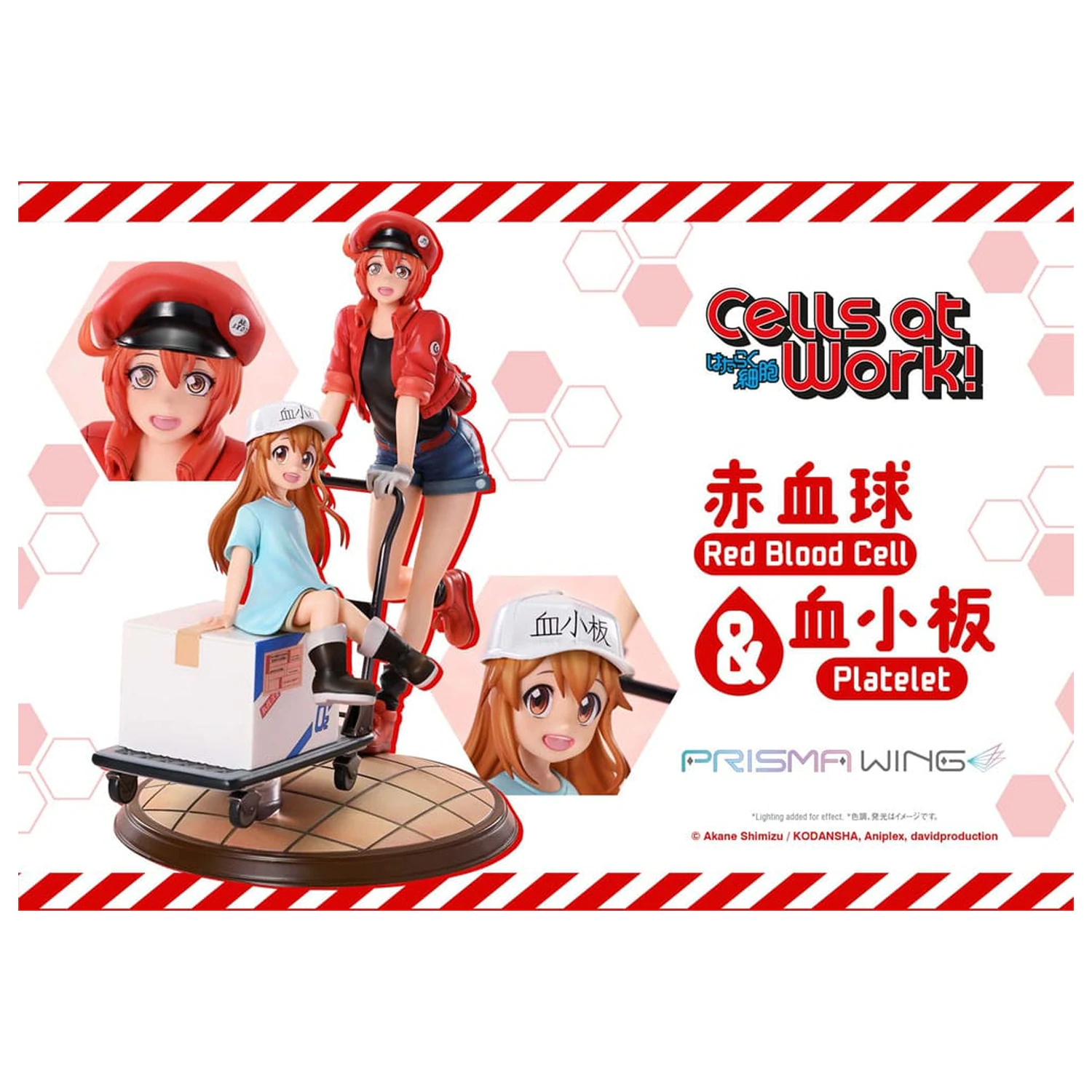 Cells at Work Prisma Wing PVC Statua Red Blood Cell i Platelet 26 cm fotografija proizvoda