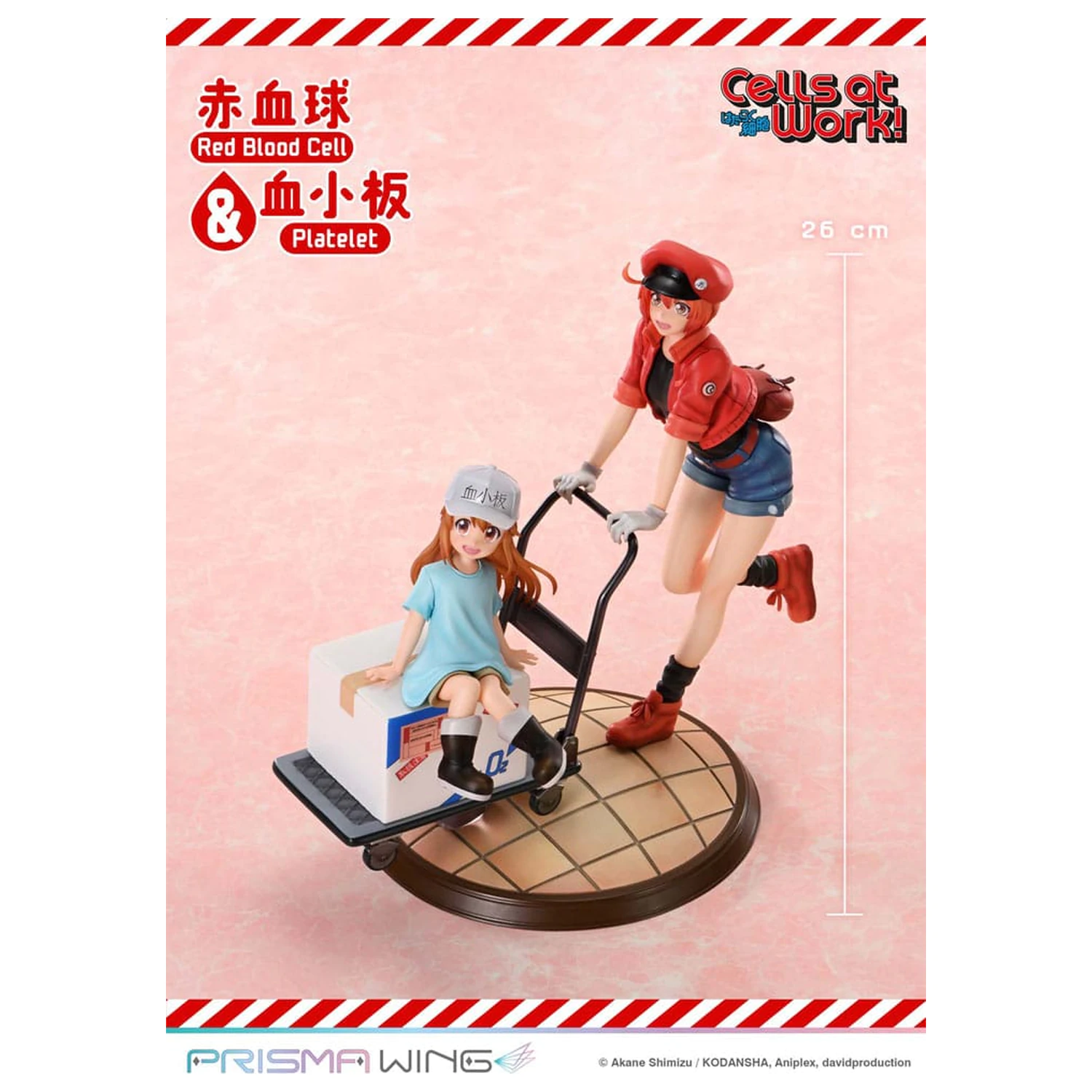 Cells at Work Prisma Wing PVC Statua Red Blood Cell i Platelet 26 cm fotografija proizvoda