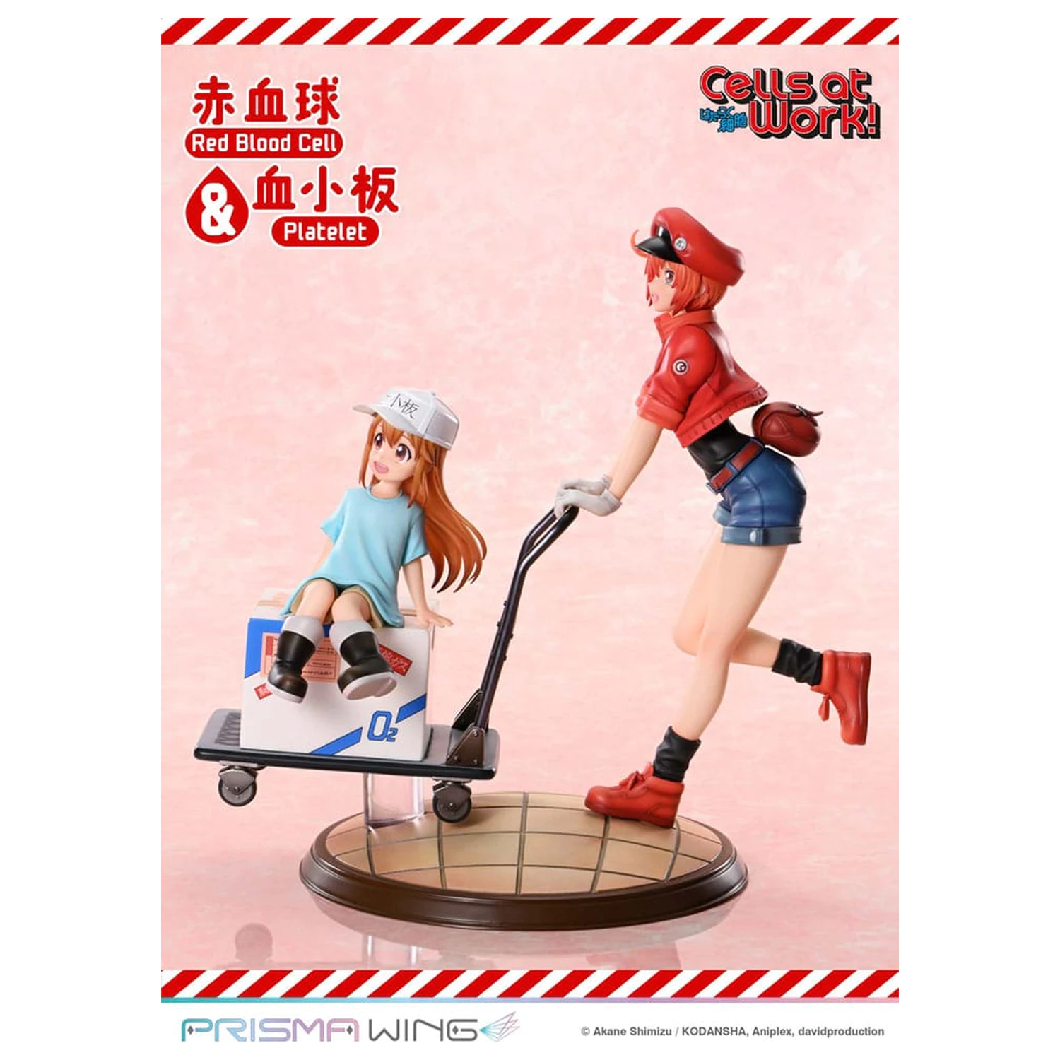 Cells at Work Prisma Wing PVC Statua Red Blood Cell i Platelet 26 cm fotografija proizvoda