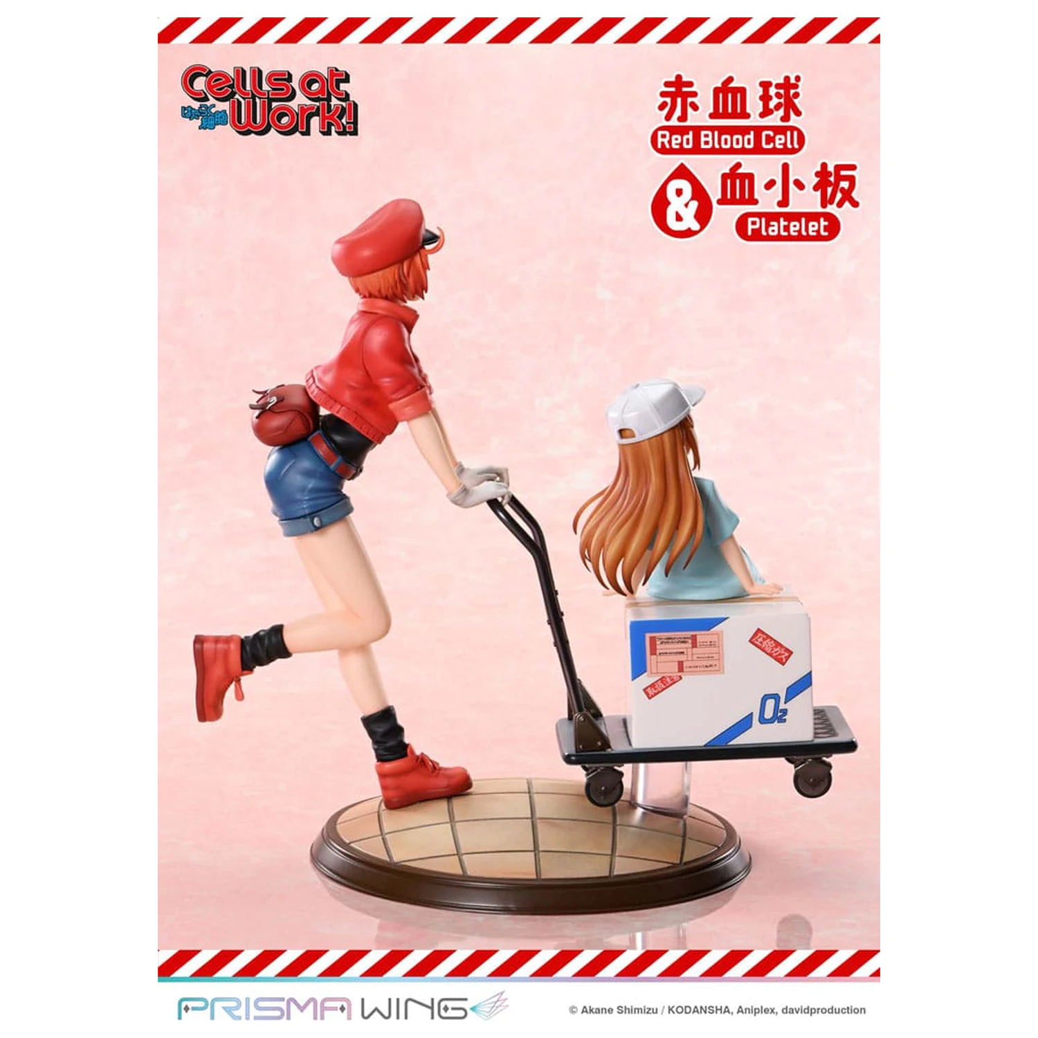 Cells at Work Prisma Wing PVC Statua Red Blood Cell i Platelet 26 cm fotografija proizvoda