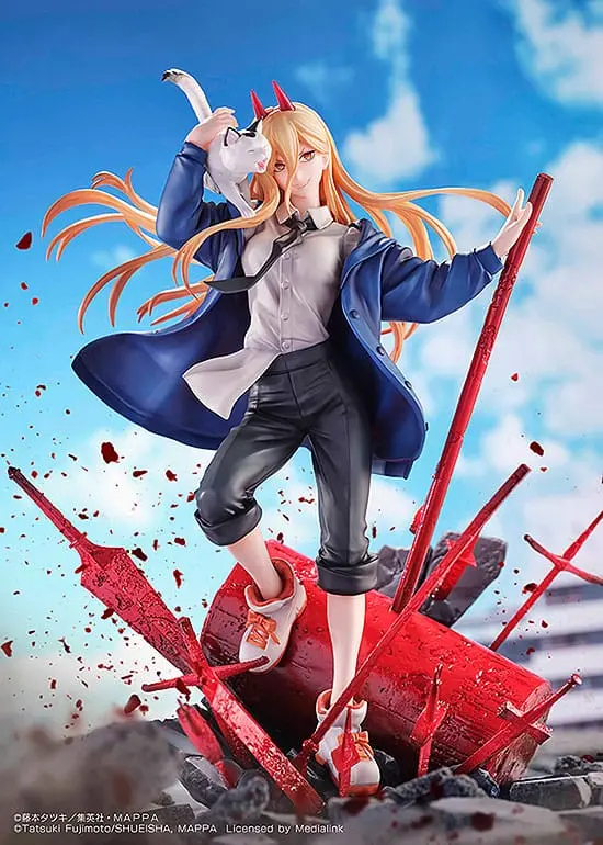 Chainsaw Man kip 1/7 Power & Meowy 28 cm fotografija proizvoda