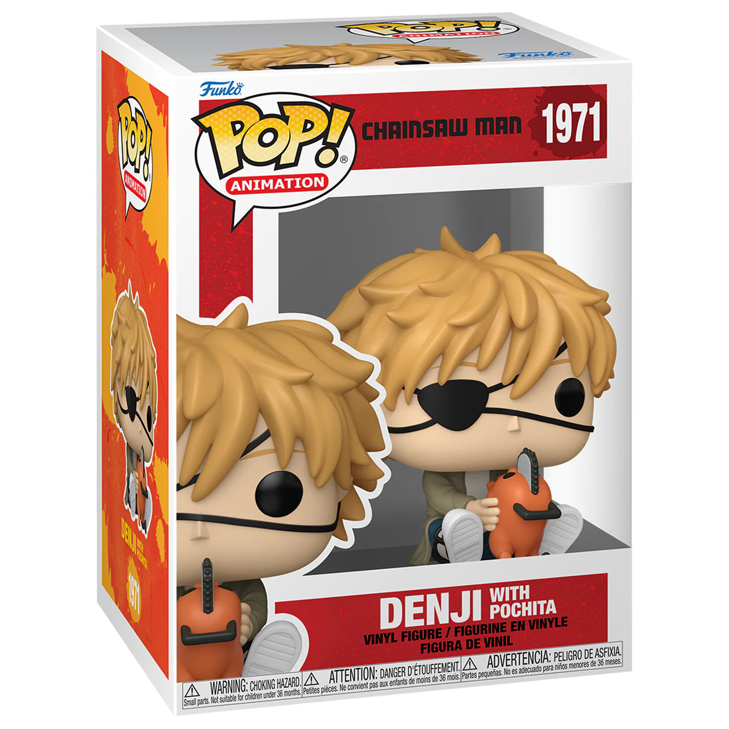 Chainsaw Man Funko POP! Games Vinilna Figura Denji & Pochita 9 cm [OŠTEĆENO PAKIRANJE] fotografija proizvoda