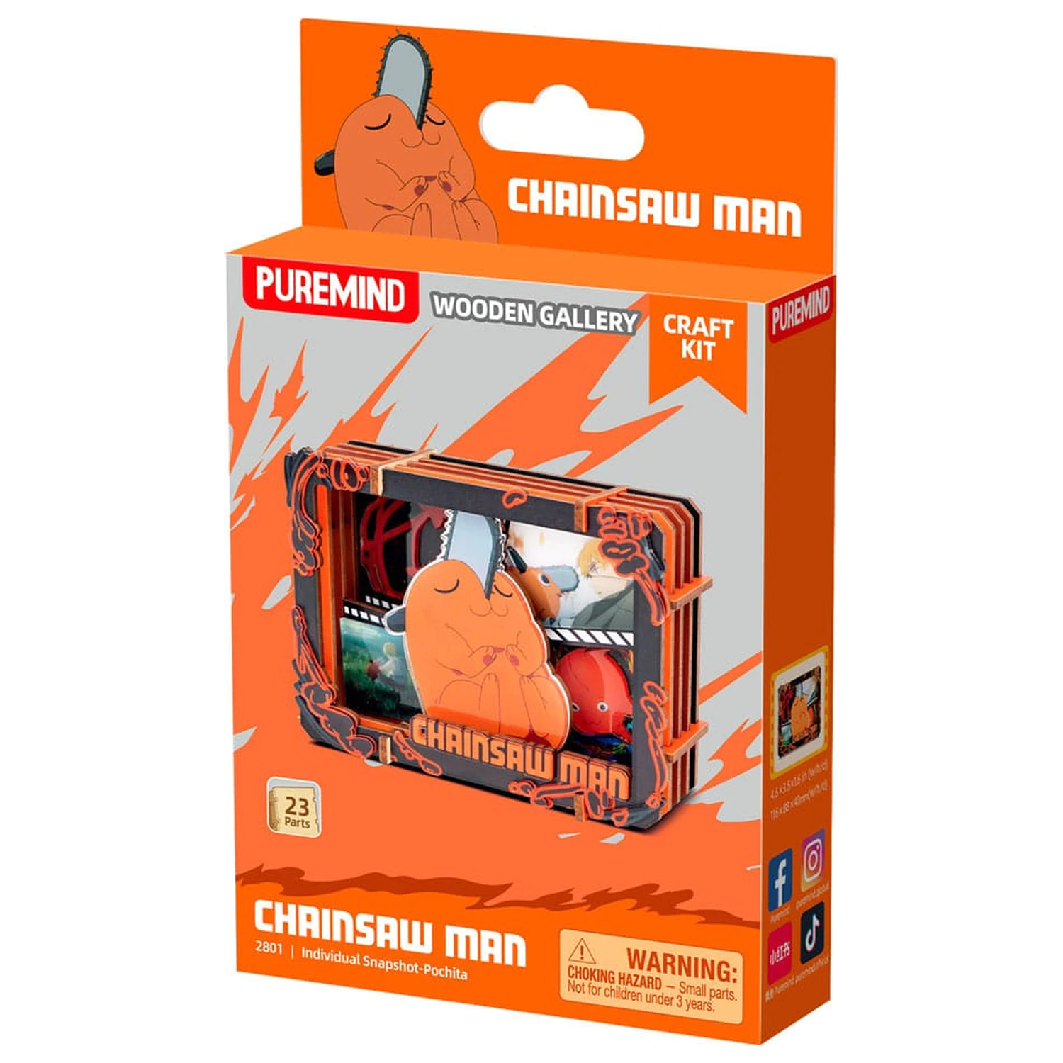 Chainsaw Man Model kit Drvena galerija (S) Pochita fotografija proizvoda