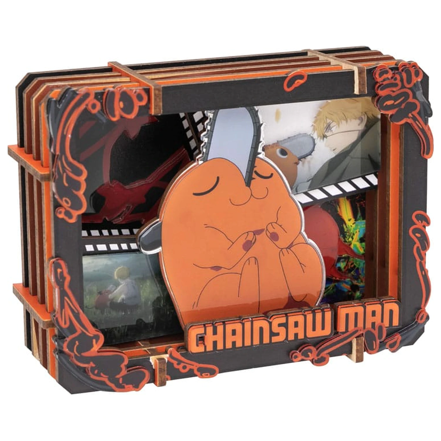 Chainsaw Man Model kit Drvena galerija (S) Pochita fotografija proizvoda