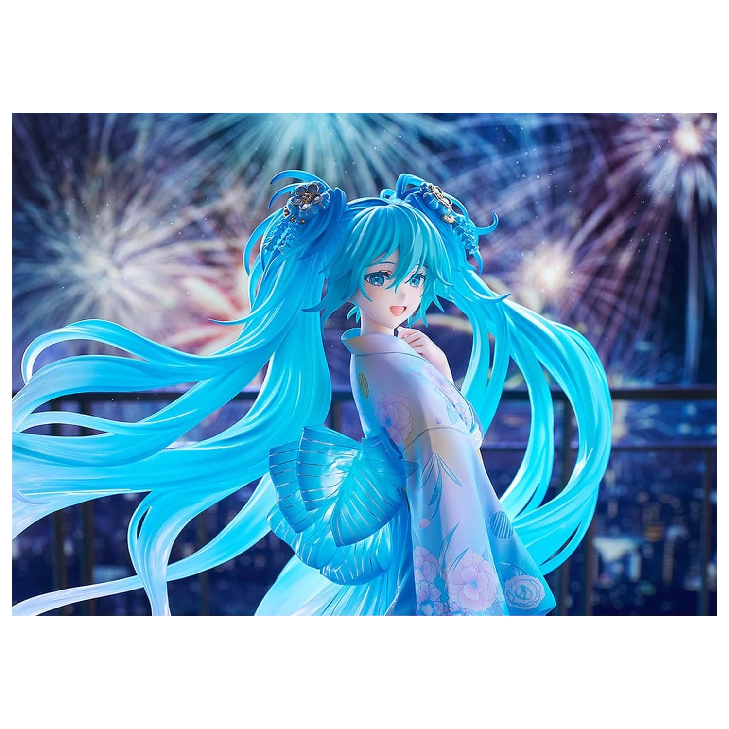 Character Vocal Series 01: Hatsune Miku PVC figura 1/7 Music & Fire Works Ver. 23 cm fotografija proizvoda