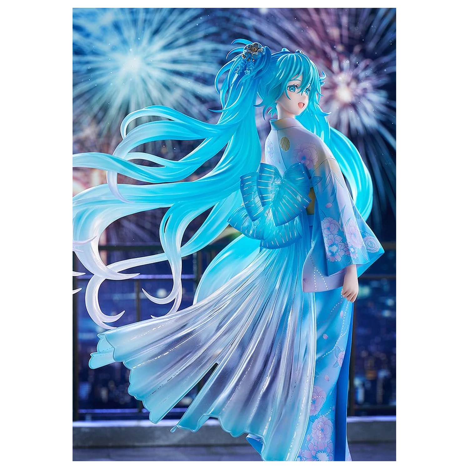 Character Vocal Series 01: Hatsune Miku PVC figura 1/7 Music & Fire Works Ver. 23 cm fotografija proizvoda