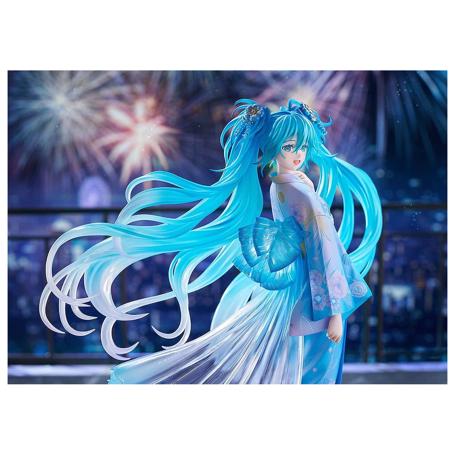 Character Vocal Series 01: Hatsune Miku PVC figura 1/7 Music & Fire Works Ver. 23 cm fotografija proizvoda