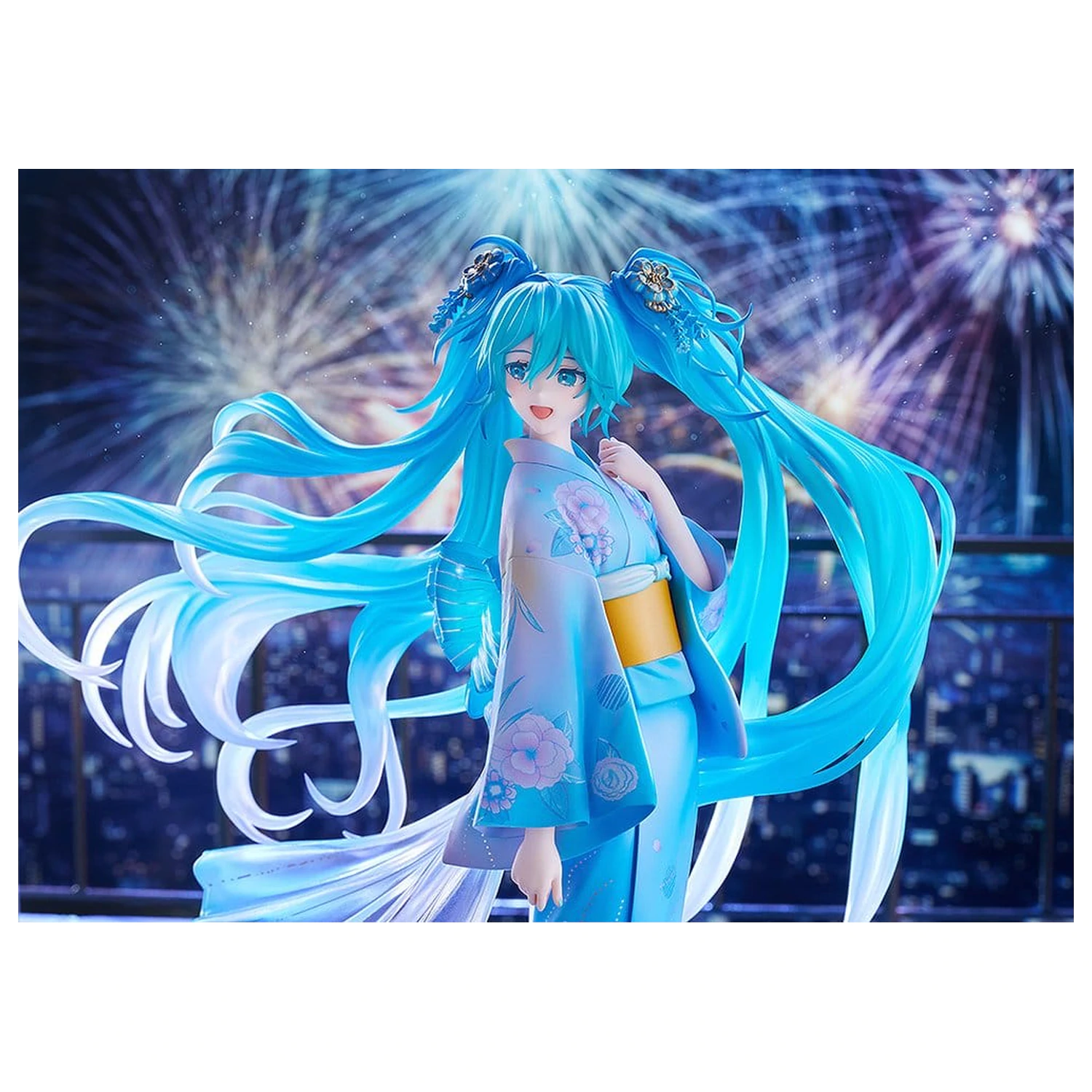Character Vocal Series 01: Hatsune Miku PVC figura 1/7 Music & Fire Works Ver. 23 cm fotografija proizvoda