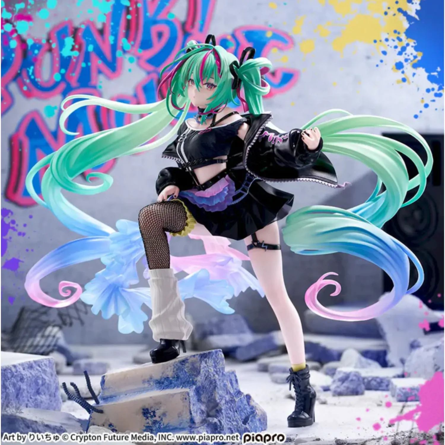 Character Vocal Series 01: Hatsune Miku FIGURIZMa PVC statua Hatsune Miku Punk! 23 cm fotografija proizvoda