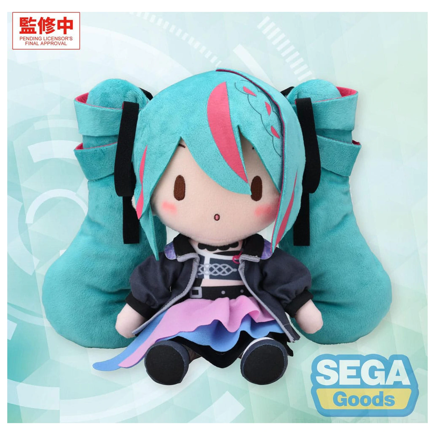 Character Vocal Series 01: Hatsune Miku Fuwa Petit plišana figura Hatsune Miku Punk! M 22 cm fotografija proizvoda
