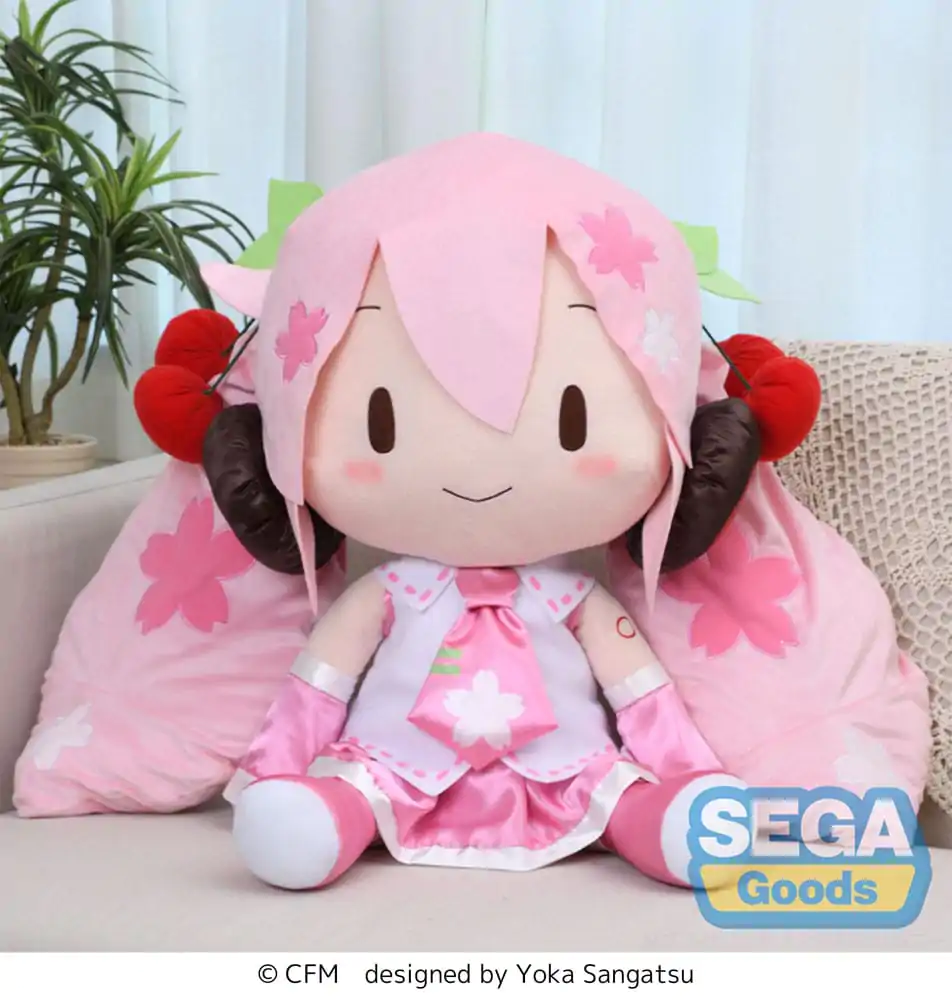 Character Vocal Series 01: Hatsune Miku Fuwa Petit Plišana figura Sakura Miku Dodeka Jumbo 50 cm fotografija proizvoda