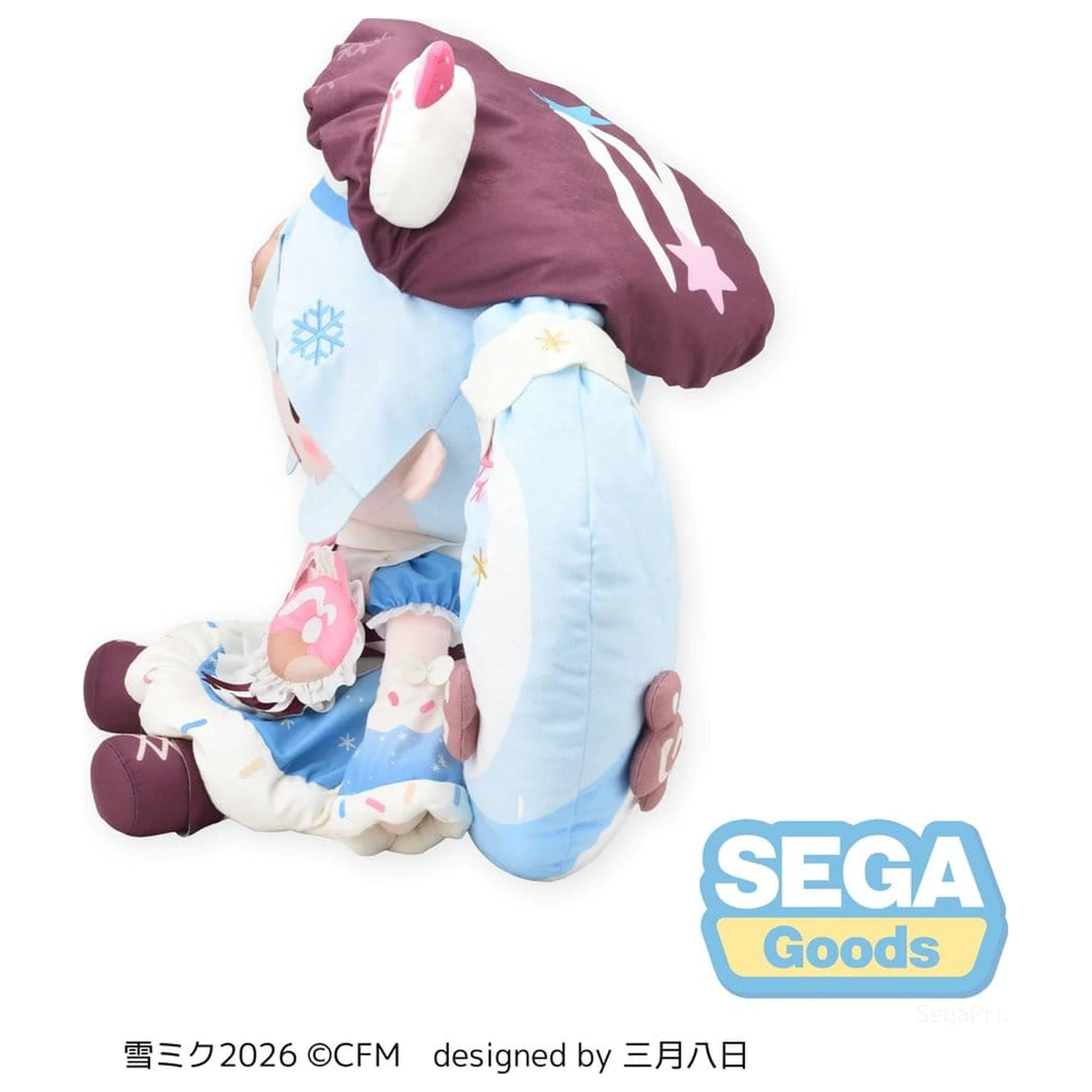 Character Vocal Series 01: Hatsune Miku Fuwa Petit plišana figura Snow Miku 2026 Dodeka Jumbo 50 cm fotografija proizvoda