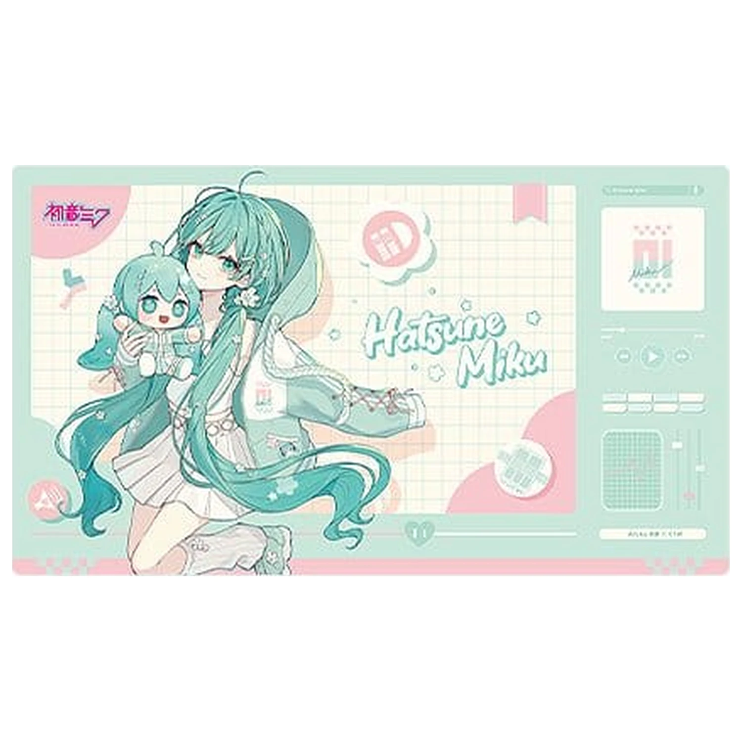 Character Vocal Series 01: Hatsune Miku Miku Hug Series podloga za stol: Flower Ver. 70 x 40 cm fotografija proizvoda