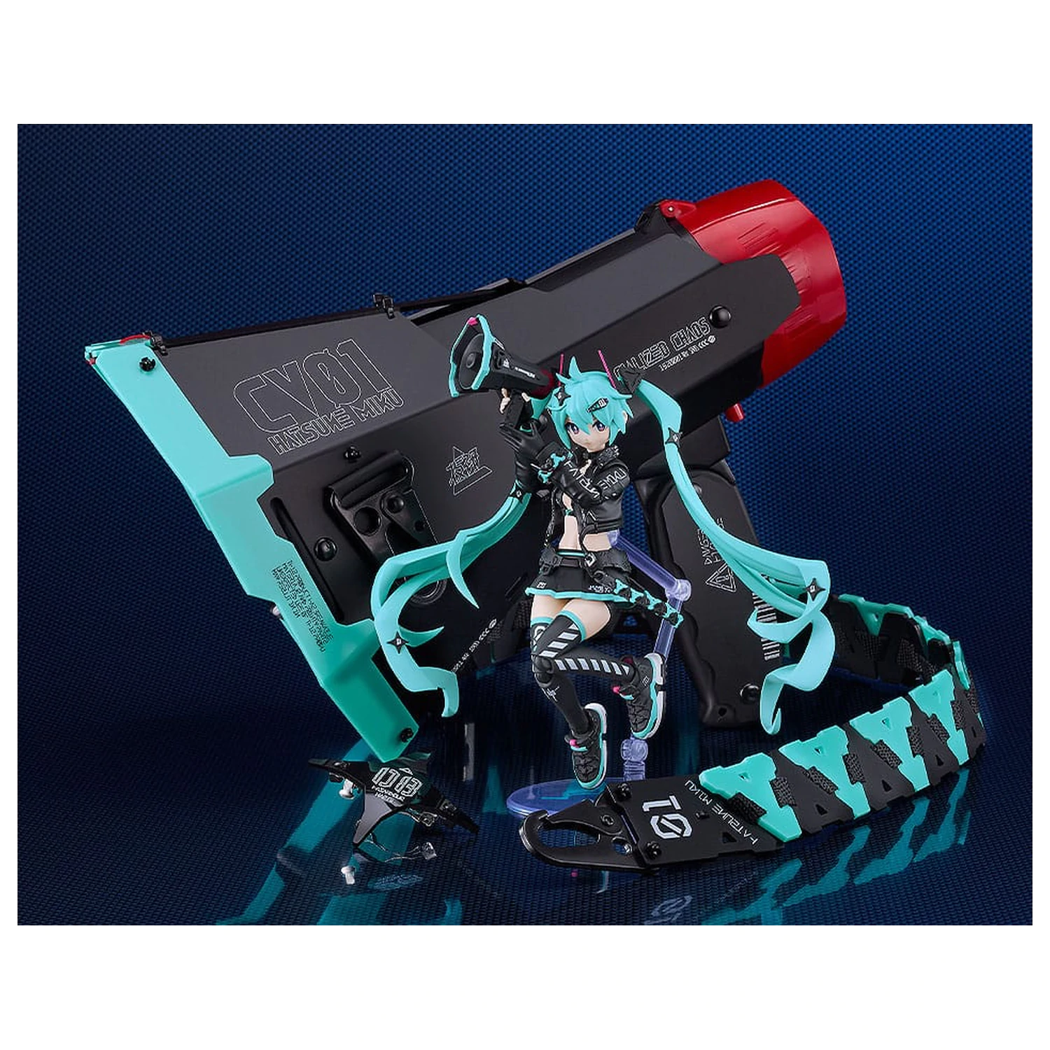 Character Vocal Series 01: Hatsune Miku Plamatea Plastic Model Kit Hatsune Miku: Chuocho Tactical Craft Ver. 15 cm fotografija proizvoda