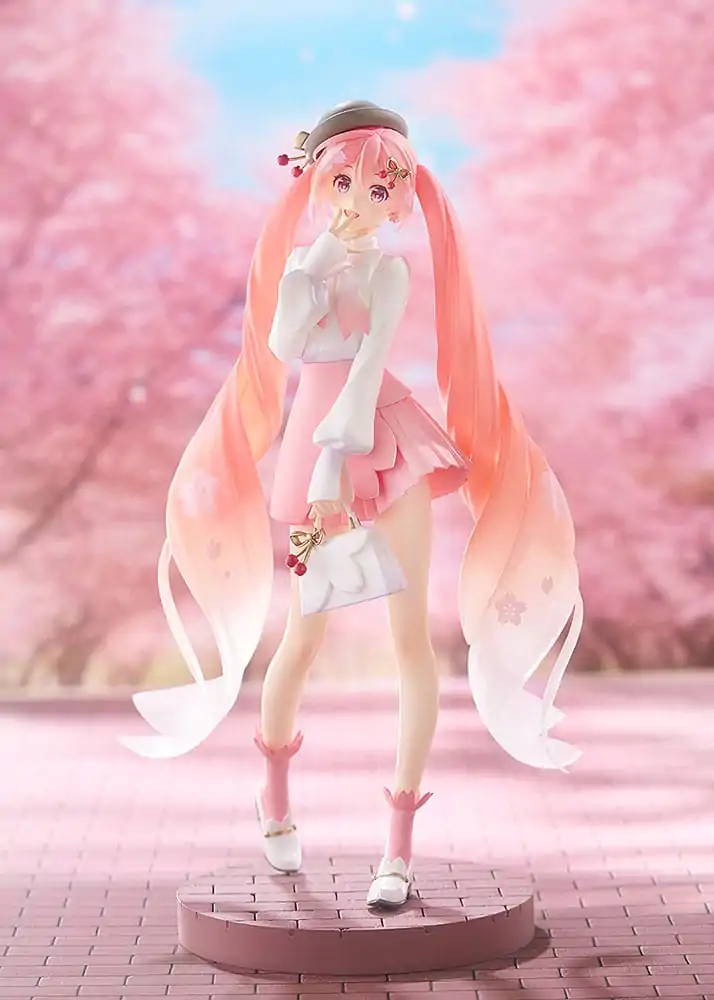 Character Vocal Series 01: Hatsune Miku Pop Up Parade PVC figura Sakura Miku: Hanami Outfit Ver. 23 cm fotografija proizvoda