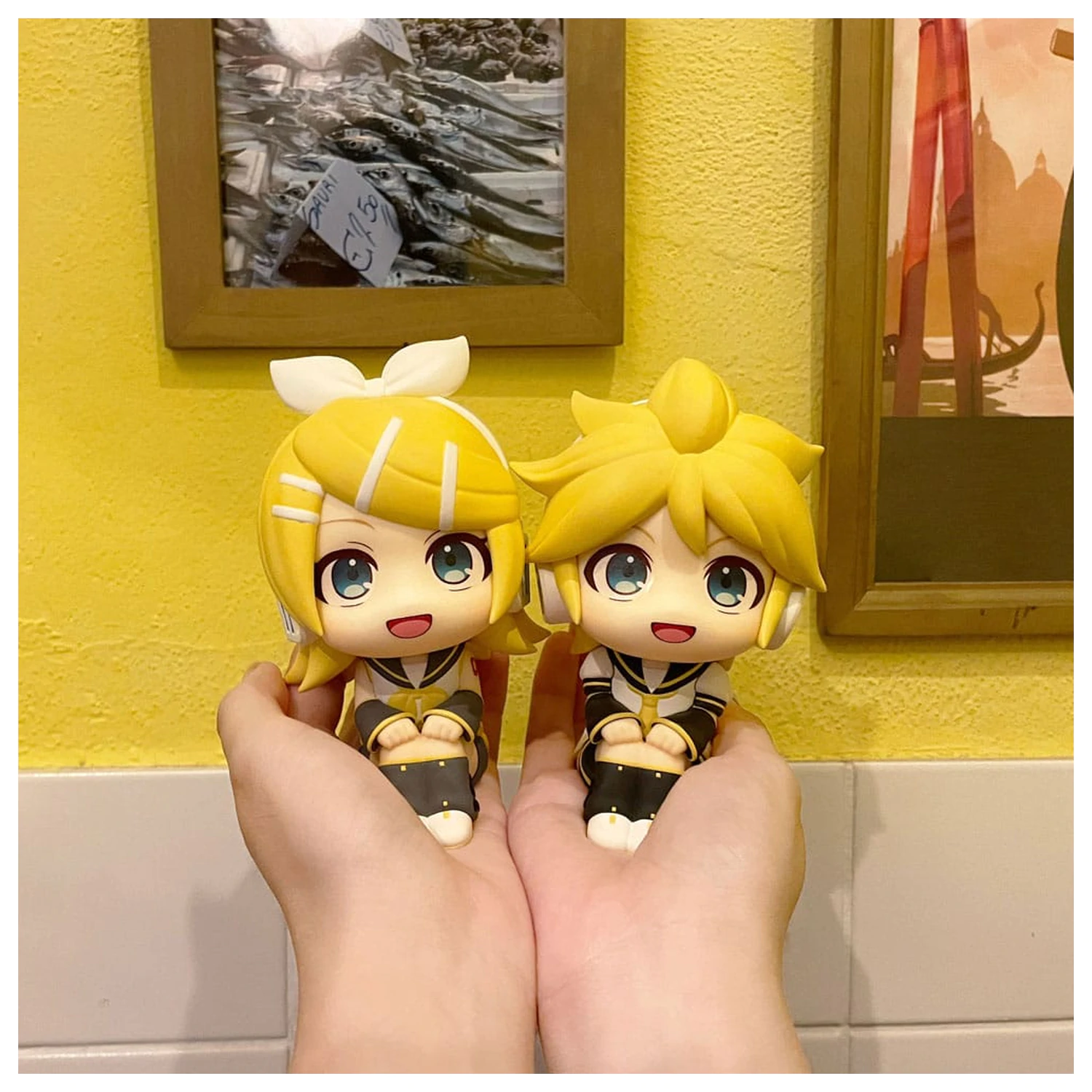 Character Vocal Series: Rin/Len Look Up PVC statua Hatsune Rin & Len Set (s poklonom) 11 cm fotografija proizvoda
