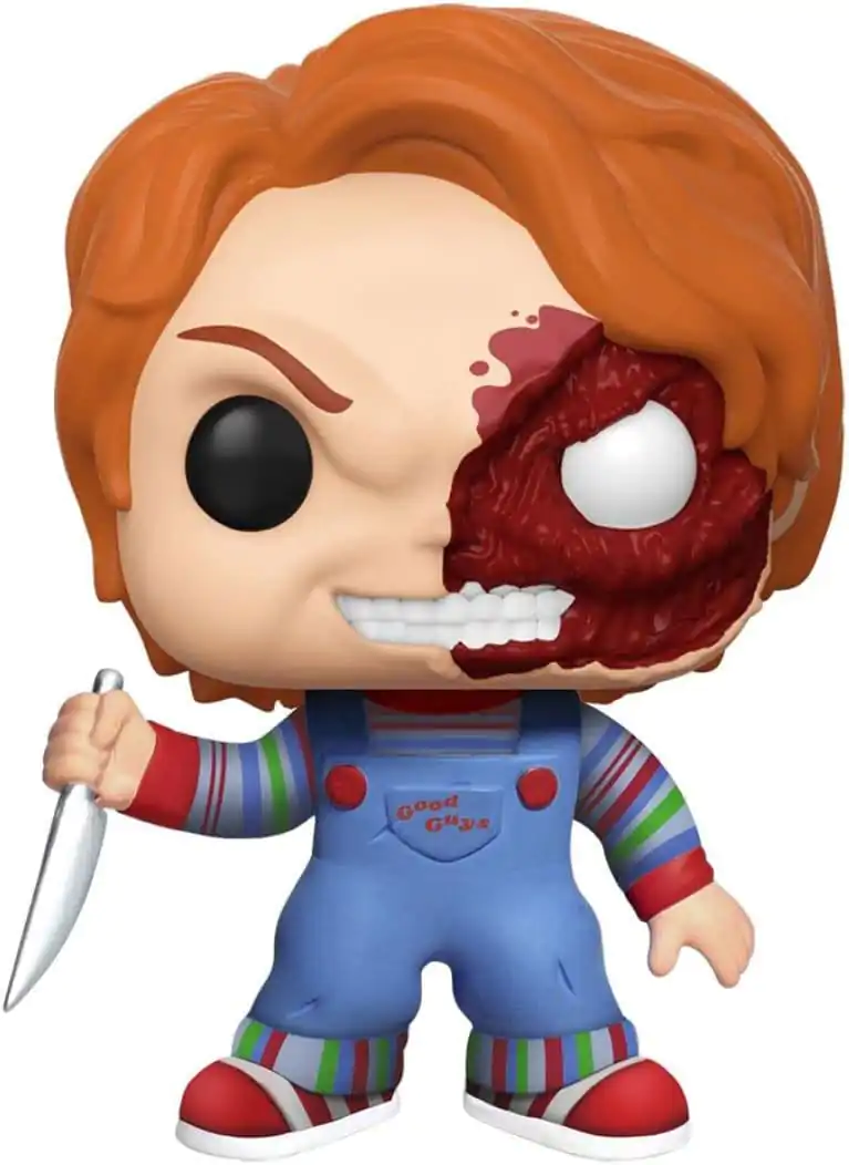 Child´s Play POP! Movies Vinyl (Exc) figura Chucky Half (BD) 9 cm fotografija proizvoda