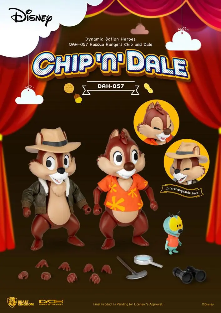 Chip 'n Dale: Rescue Rangers Dynamic 8ction Heroes akcijske figure 1/9 Chip & Dale 10 cm fotografija proizvoda